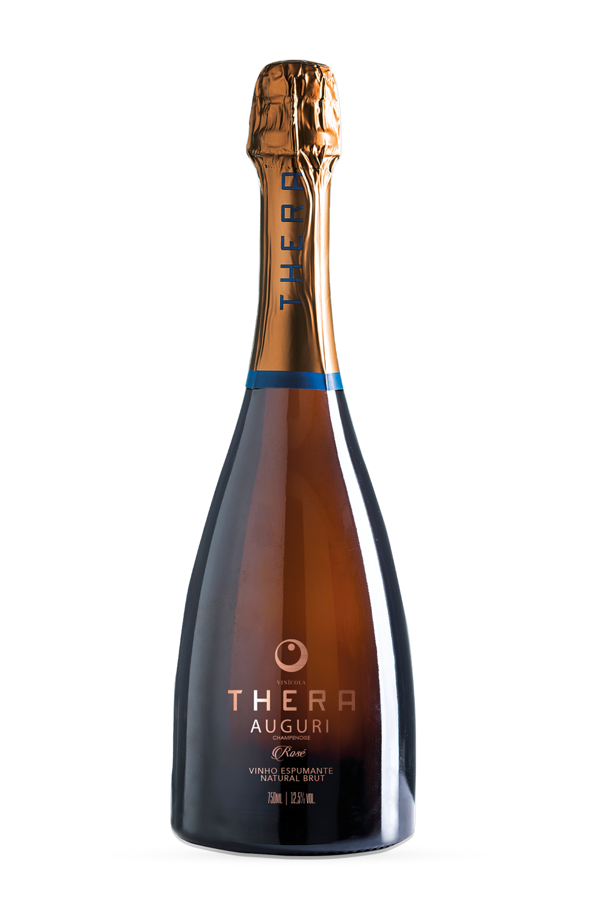 Garrafa de Thera Auguri Champenoise Brut Rosé